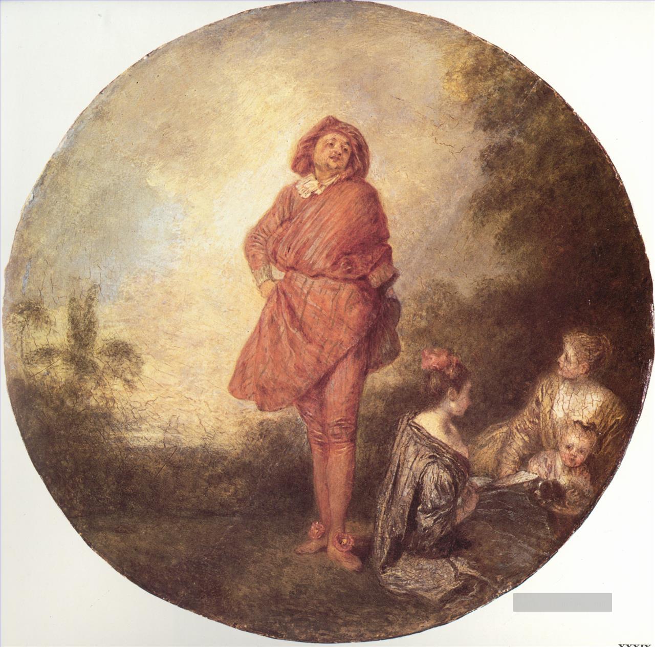 LOrgueilleux Jean Antoine Watteau Klassik Rokoko Ölgemälde